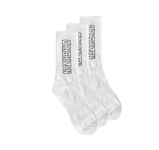 DANSHI WHITE SOCKS (3-PACK)