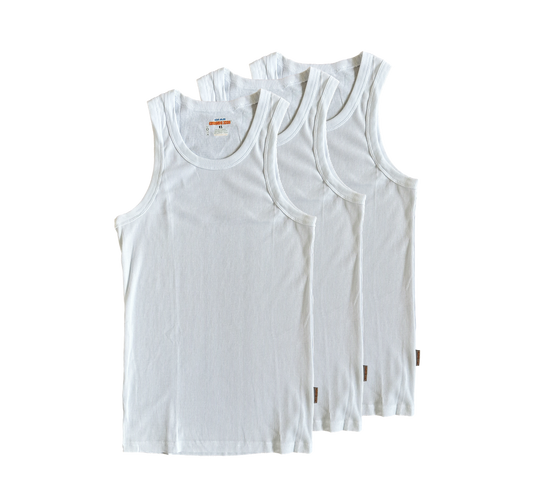 DANSHI GEAR® TANK-TOP WHITE (3-PACK)