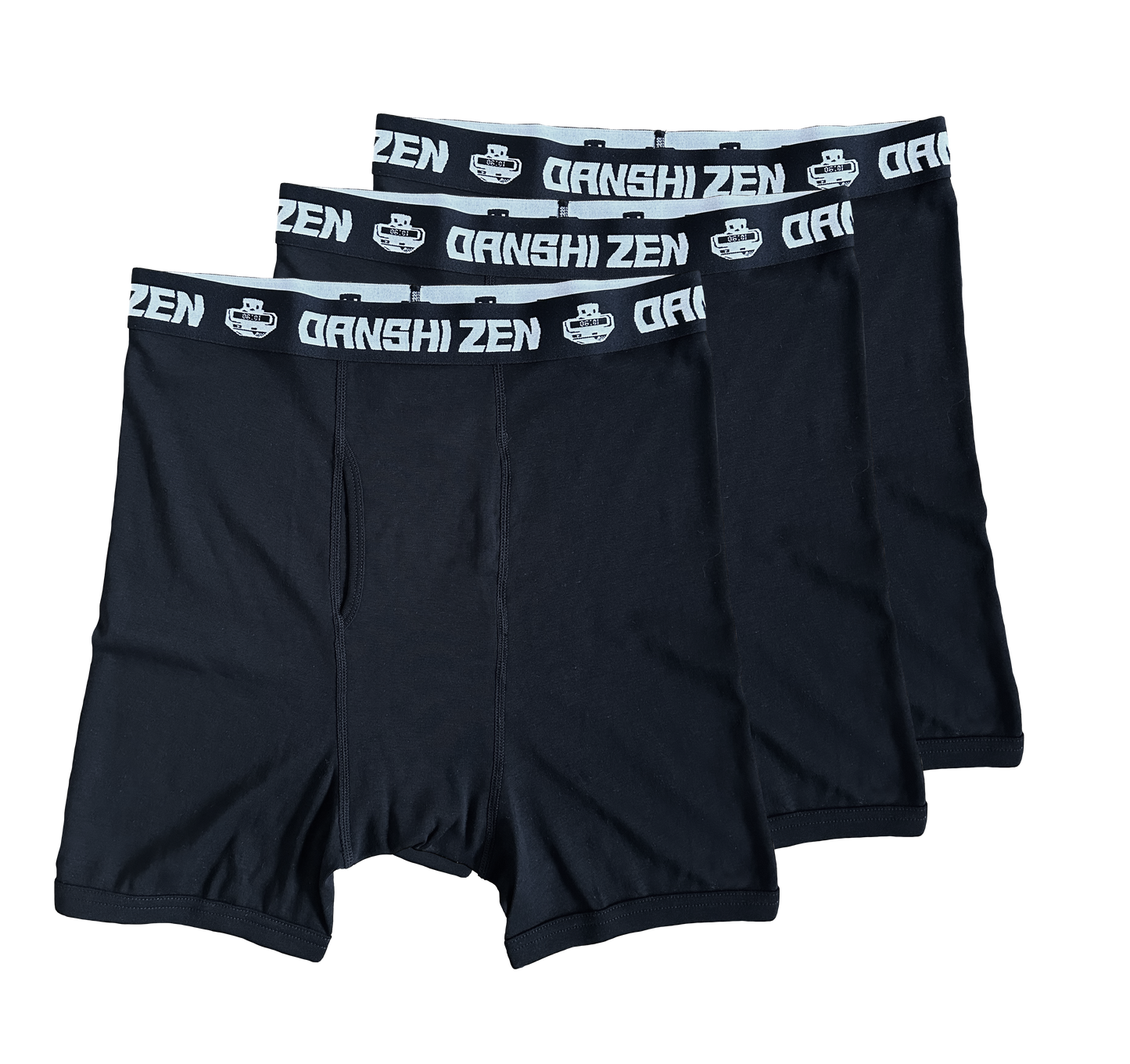 DANSHI GEAR® BLACK BOXERS (3-PACK)