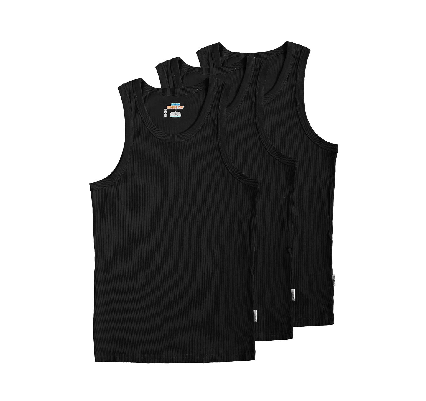 DANSHI GEAR® TANK-TOP BLACK (3-PACK)